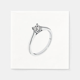Servilleta De Papel Diamond Engagement Ring
