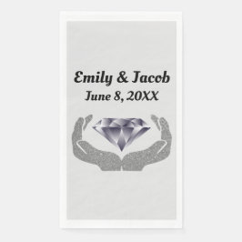 Servilleta De Papel Diamond Hands Boda