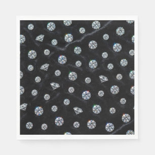 Servilleta De Papel Diamond High End Formal   Boda de Lujo Cuadrado
