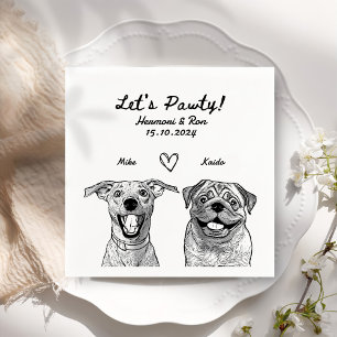 Servilleta De Papel Dibujemos toallas Bodas personalizadas