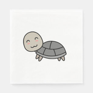 Servilleta De Papel Dibujo animado de tortuga animal