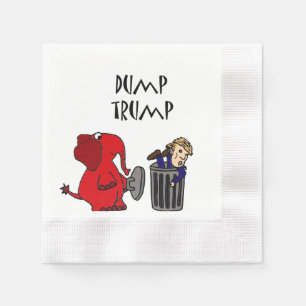 Servilleta De Papel Dibujo animado político del triunfo divertido de
