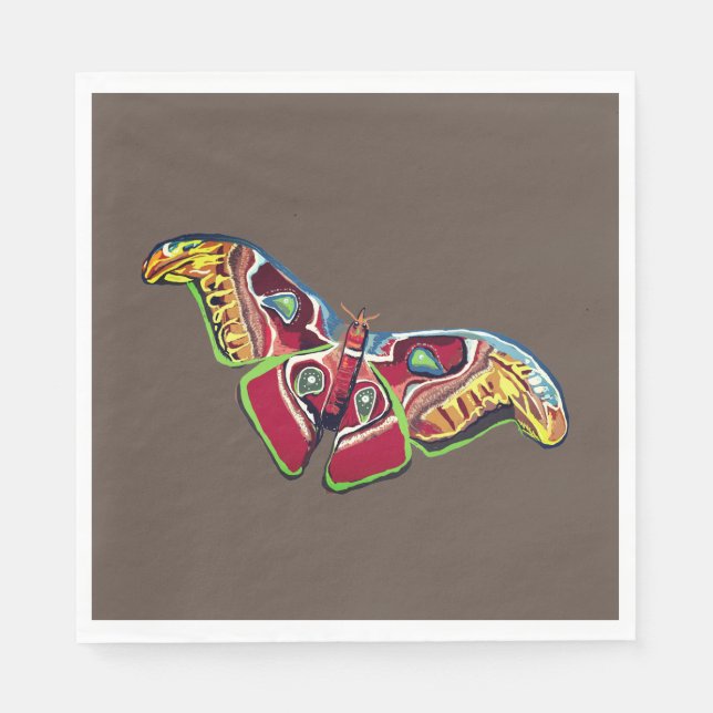 Servilleta De Papel Dibujo de arte de mariposa (Anverso)