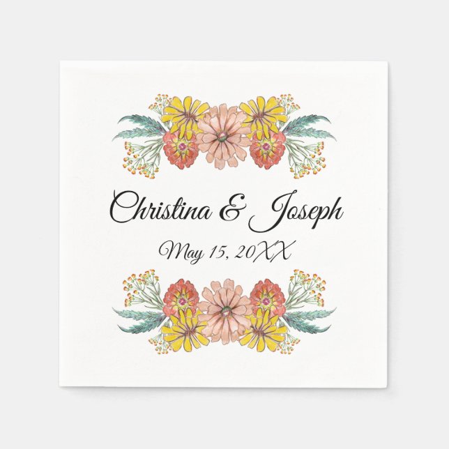 Servilleta De Papel Dibujo de arte de Zambia - Leyenda de texto Person (Anverso)