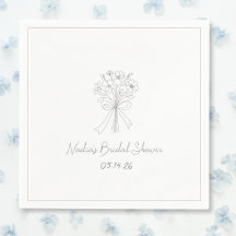 Dibujo De Estilo A Mano Alzada Floral Bridal Showe