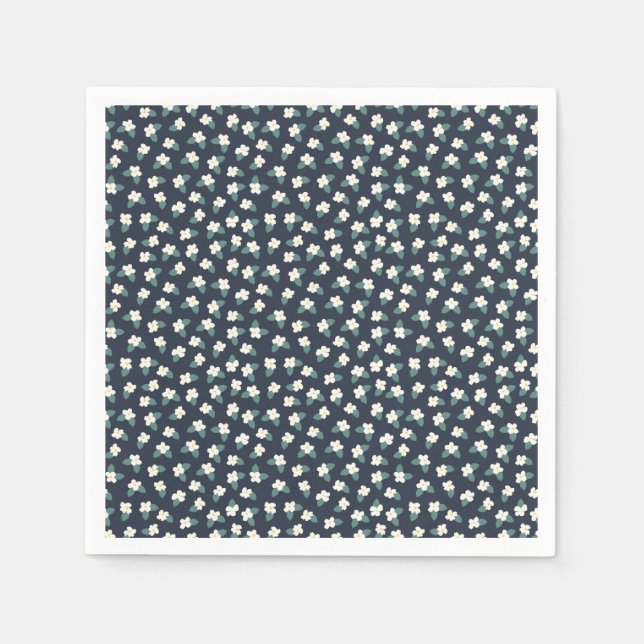 Servilleta De Papel Dibujo de flor (Anverso)