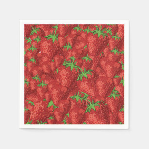 Servilleta De Papel Dibujo de fresa