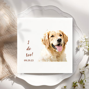 Servilleta De Papel Dibujo de perro de Golden Retriever Personalizado 
