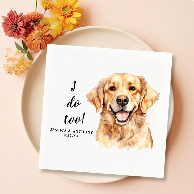 Servilleta De Papel Dibujo de perro de Golden Retriever Personalizado  (Subido por el creador)
