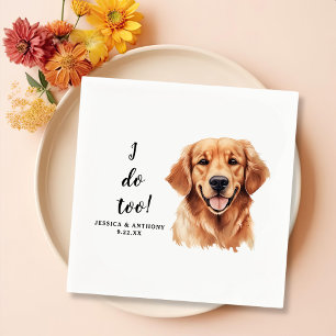 Servilleta De Papel Dibujo de perro Golden Retriever Personalizado Yo 