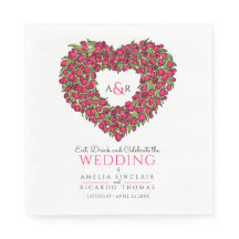 Dibujo de tinta coronaria en tulipanes rojos monog