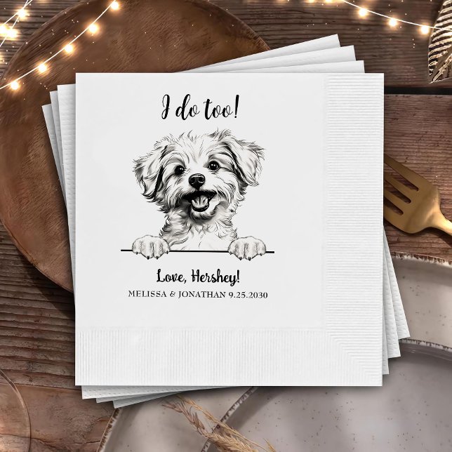 Servilleta De Papel Dibujo personalizado de la mano de perro de Pomapo (Subido por el creador)