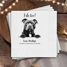Servilleta De Papel Dibujo personalizado de la mano de un perro