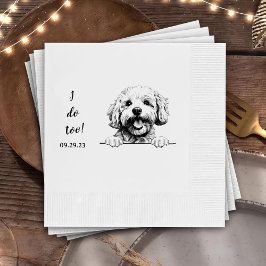 Servilleta De Papel Dibujo personalizado de perro de la fríjona de Bic