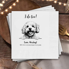 Servilleta De Papel Dibujo personalizado de perro de la fríjona de Bic