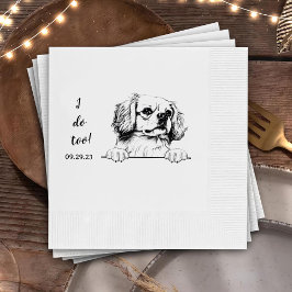 Servilleta De Papel Dibujo tibetano español de perro personalizado yo 