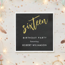 dieciséis en cumpleaños negro