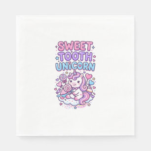 Servilleta De Papel Diente Dulce Unicornio Unicornio Lindo Pastel Rega