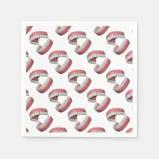 Servilleta De Papel dientes de sonrisa grandes