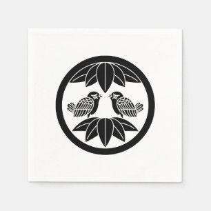 Servilleta De Papel Diez hojas de bambú y toallas para gorriones