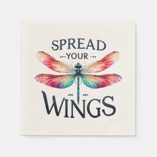Servilleta De Papel Difunde tus alas - Dragonfly artístico