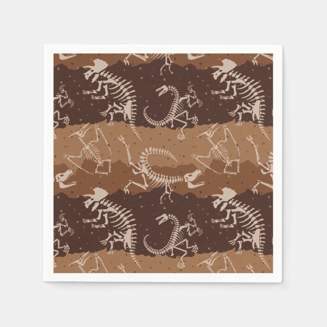 Servilleta De Papel Dig Dino Dig (Anverso)