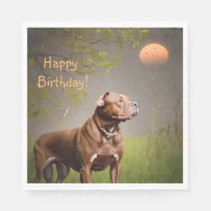 Servilleta De Papel Dignified Brown Pitbull