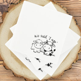 Servilleta De Papel Dijimos Que Yo Moo Boda