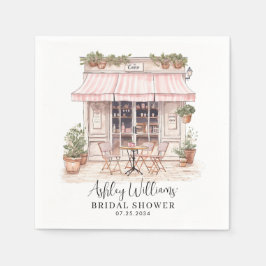 Servilleta De Papel Dijo Que Sí París Cafe Francés Ducha De Novias