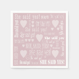 Servilleta De Papel Dijo Que Sí, Partido De Compromiso Rosa
