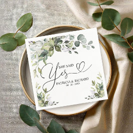 Servilleta De Papel Dijo Que Sí, Unas Toallas Del Partido De Compromis