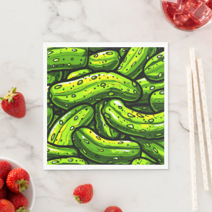 Servilleta De Papel Dill Pickle,