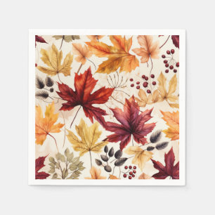 Servilleta De Papel Dilo con hojas de otoño 3 -