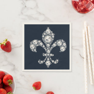 Servilleta De Papel Dimond Fleur de Lis Real