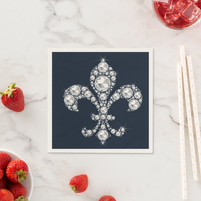 Servilleta De Papel Dimond Fleur de Lis Real  (In situ)