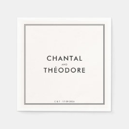 Servilleta De Papel Dinero viejo | Lujo tranquilo | boda