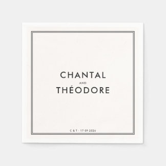 Servilleta De Papel Dinero viejo | Lujo tranquilo | boda