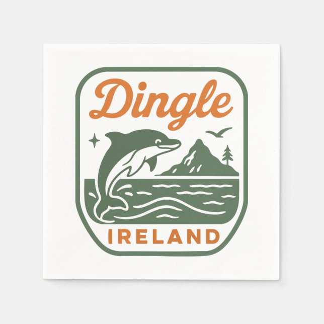 SERVILLETA DE PAPEL DINGLE IRELAND NAPKINS (Anverso)