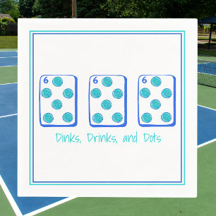 Servilleta De Papel Dinks, Drinks & Dots / Pickleball Mahjong Pung 