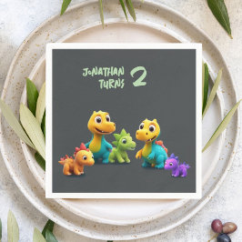 Servilleta De Papel Dino dinosaur kid birthday party baby Paper Napkin