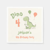 Dino Four Dinosaur 4º Fiesta de cumpleaños