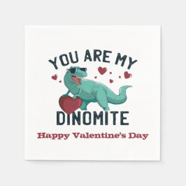 Servilleta De Papel Dinomita Valentine Humor