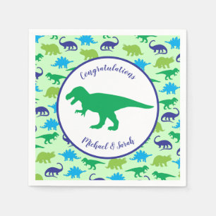 Servilleta De Papel Dinosaur Baby Shower
