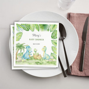 Servilleta De Papel Dinosaur Baby Shower
