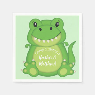 Servilleta De Papel Dinosaur Baby Shower T-Rex