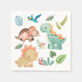 Servilleta De Papel dinosaur lindo