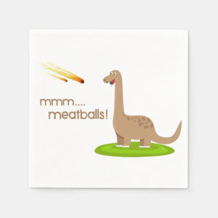 Servilleta De Papel Dinosaur Meteor Meatball