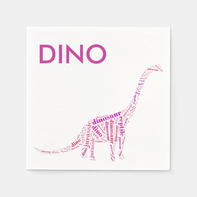 Servilleta De Papel Dinosaurio (Anverso)