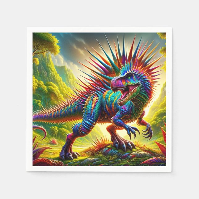 Servilleta De Papel Dinosaurio (Anverso)