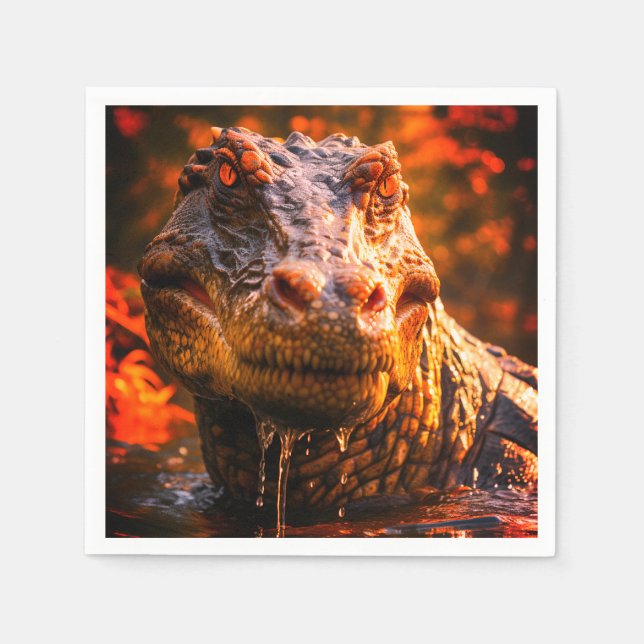 Servilleta De Papel Dinosaurio (Anverso)